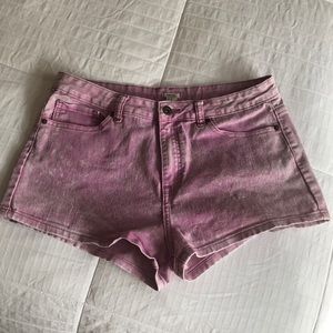 4 for $20! High waist Forever 21 lt purple acid wash shorts
